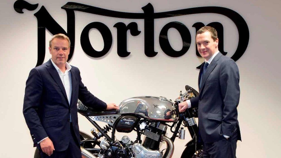 A view of ex-CEO of Norton Motorcycles, Stuart Gardner