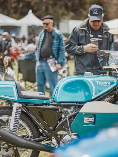 A view of the Quail motorcycle gathering