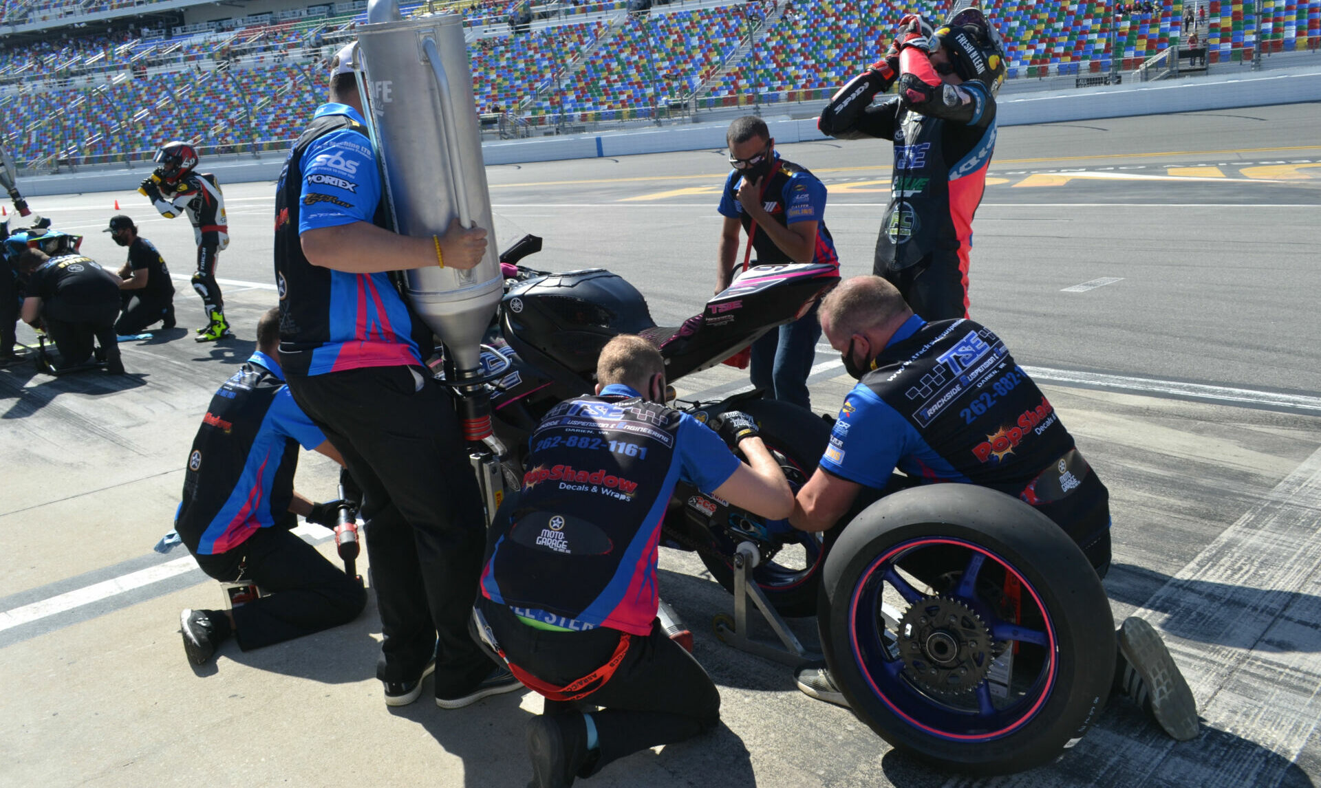 A view of the pit stops in the history of MotoAmerica - the fastest of which will garner a 2022 victory in the Pit Stop Challenge and include a $16,000 reward.