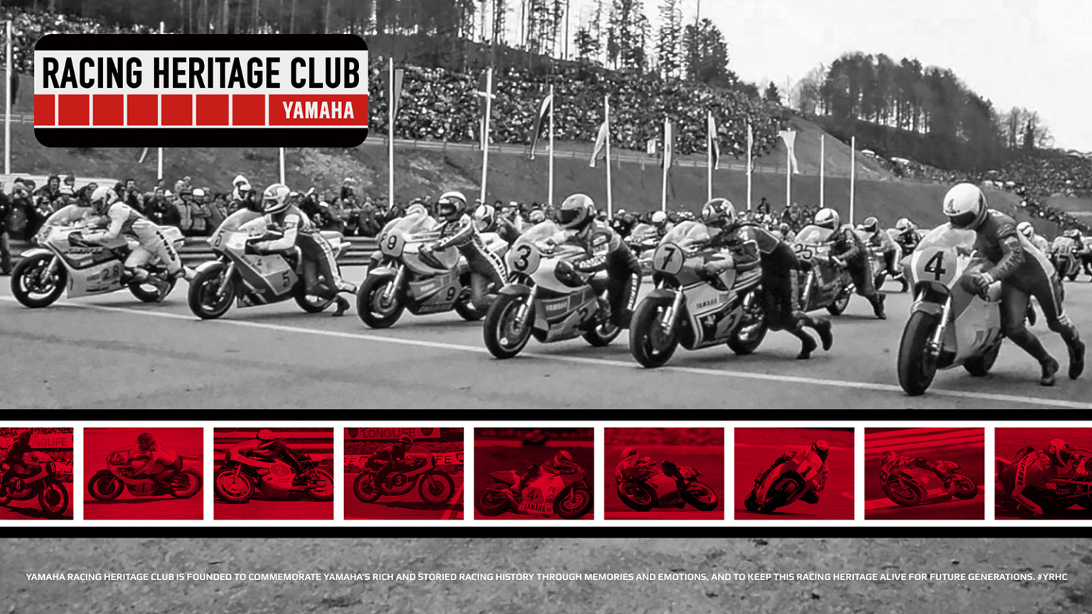 A view of the classic motorcycles that will be present at the Yamaha Racing Heritage Club that started a year ago at EICMA 2021