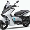 A view of the all-new Yamaha E01 Scooter, currently headed for Japan with future debuts in the EU and the rest of Asia