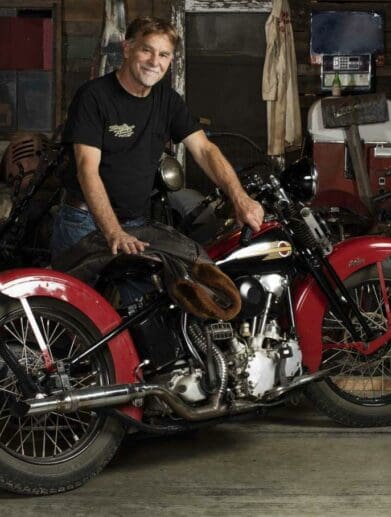 A view of Dale Walkslers museum, 'Wheels through time', in which every bike has to be working