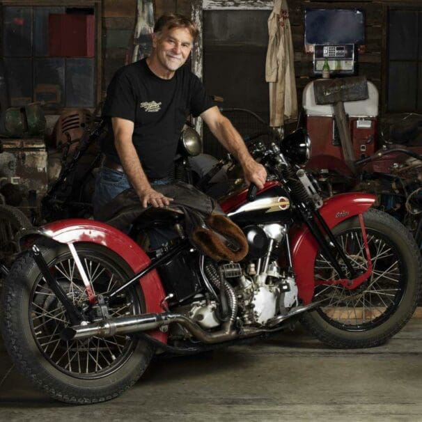 A view of Dale Walkslers museum, 'Wheels through time', in which every bike has to be working