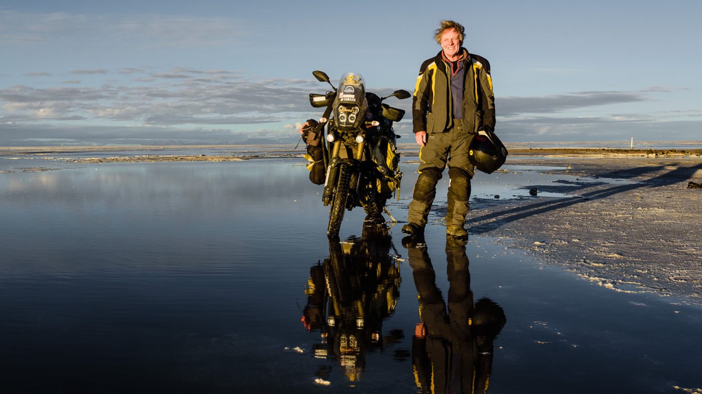 Nick Sanders, adventure motorcyclist, about to circumnavigate the world