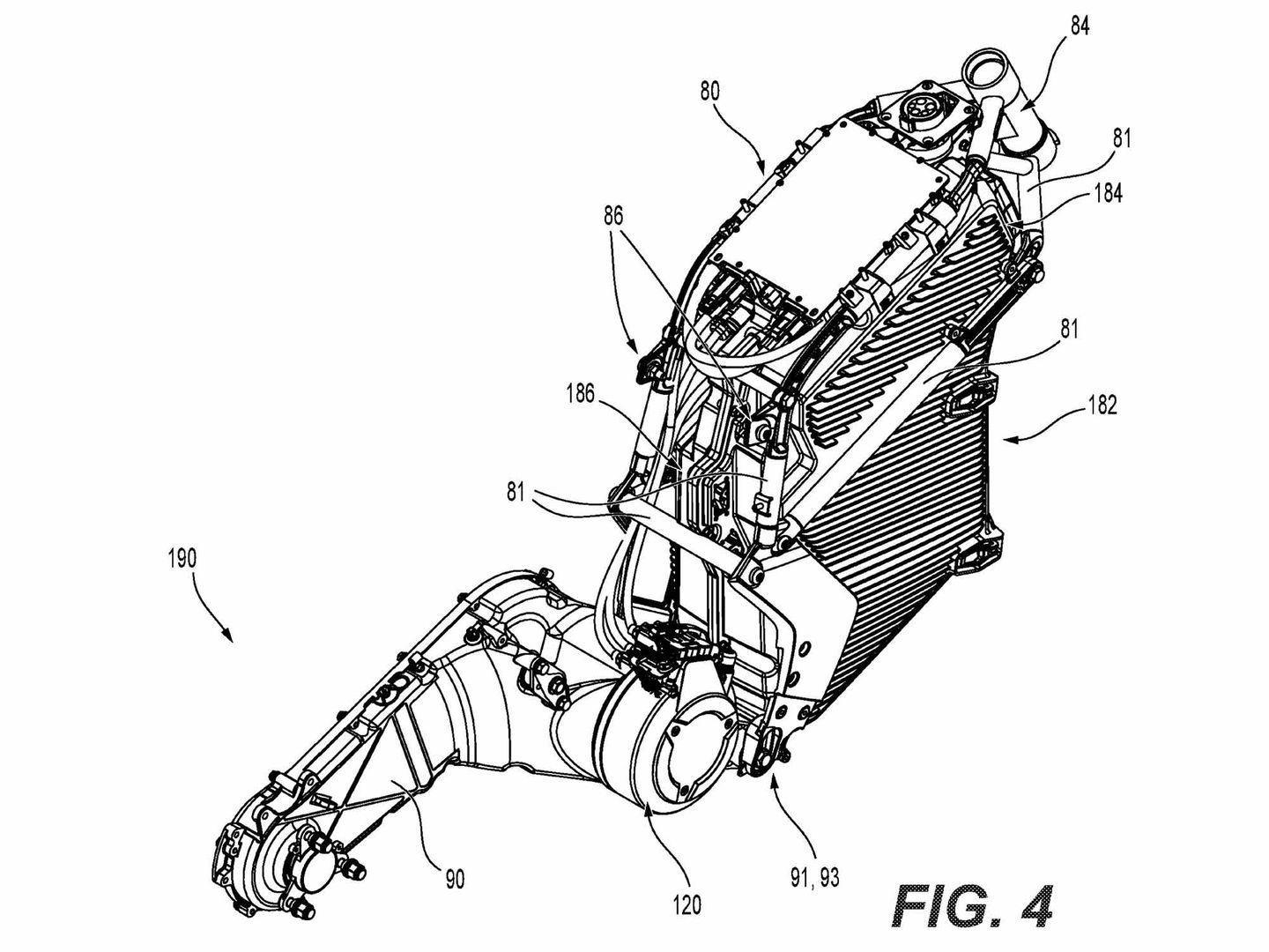 A view fo the new platform that was patented by Can Am's parent company, BRP