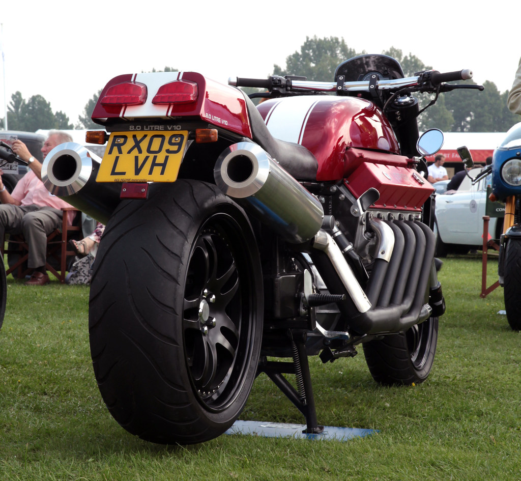 A view of the Millyard Viper V10 - a muscle cycle that boasts an *8.4 10l engine from a Viper ACL