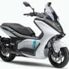 A view of the all-new Yamaha E01 Scooter, currently headed for Japan with future debuts in the EU and the rest of Asia