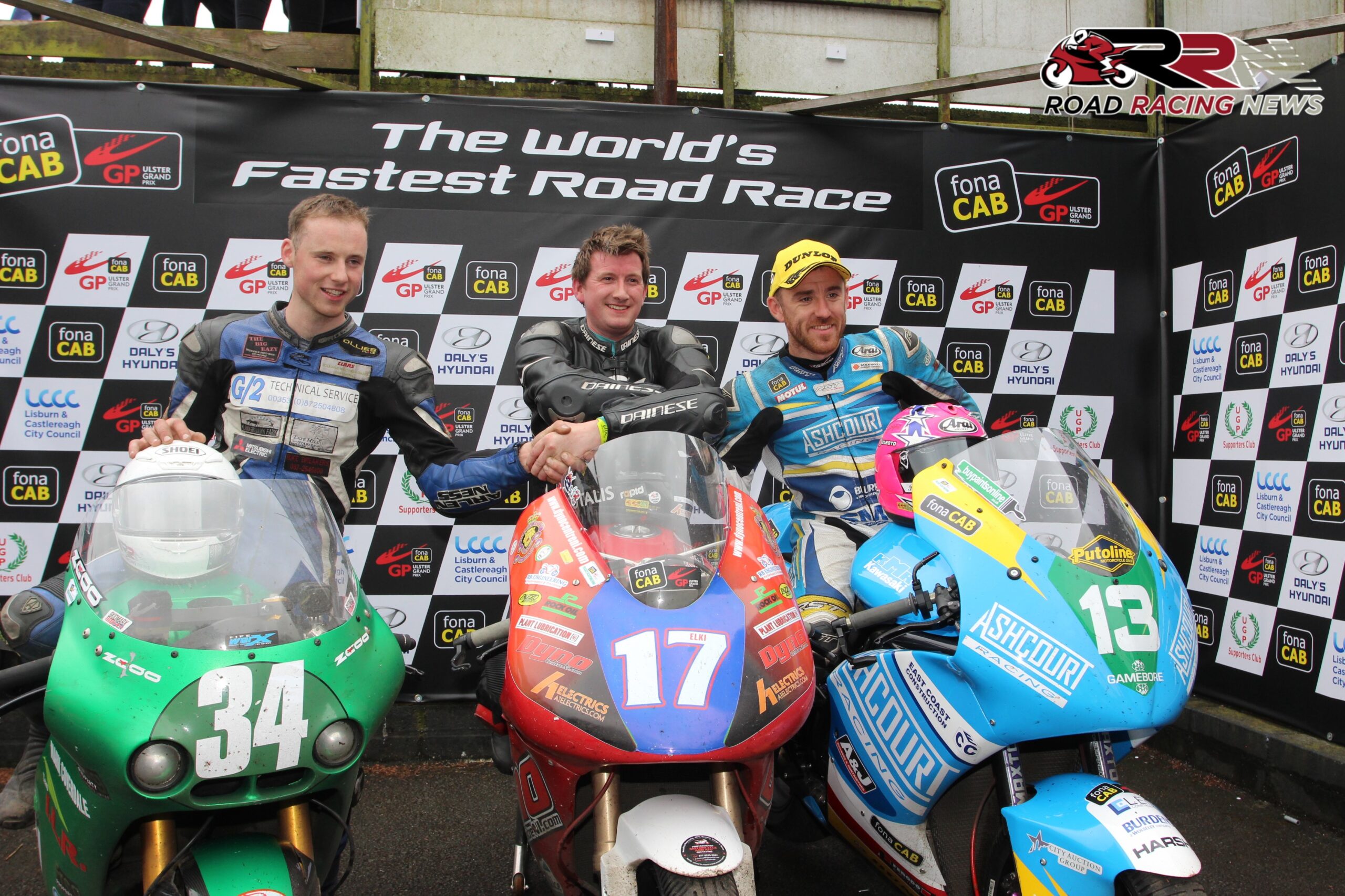 A view of the machines present at the 2019 Ulster Grand Prix