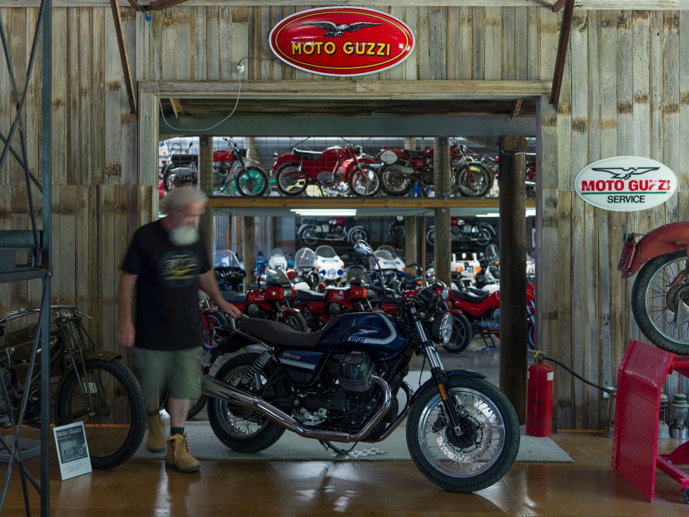 A view of the Moto Guzzi machines that will be on display in AU at the Festival of Moto Guzzi