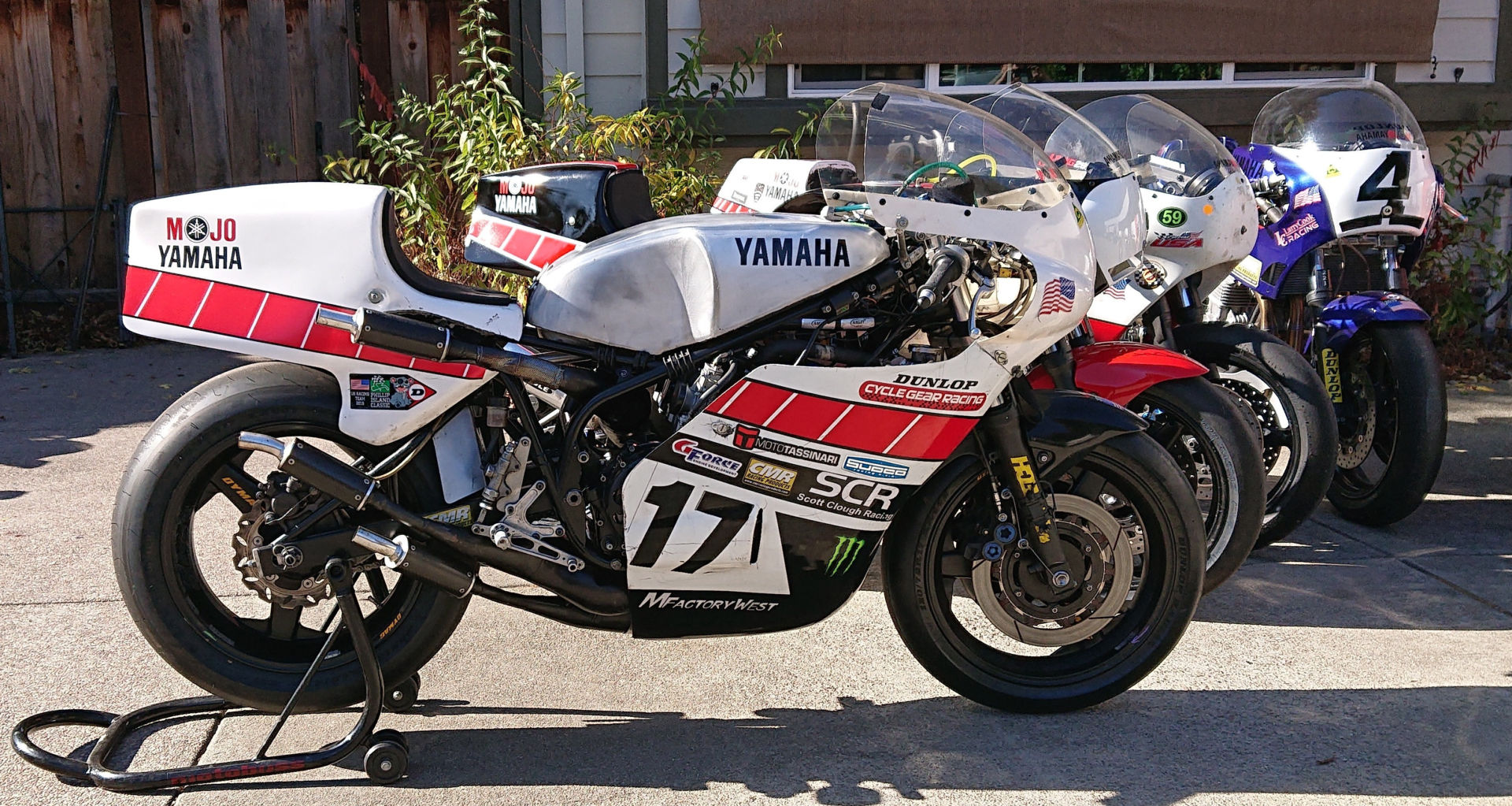 A view of the classic motorcycles that will be present at the Yamaha Racing Heritage Club that started a year ago at EICMA 2021