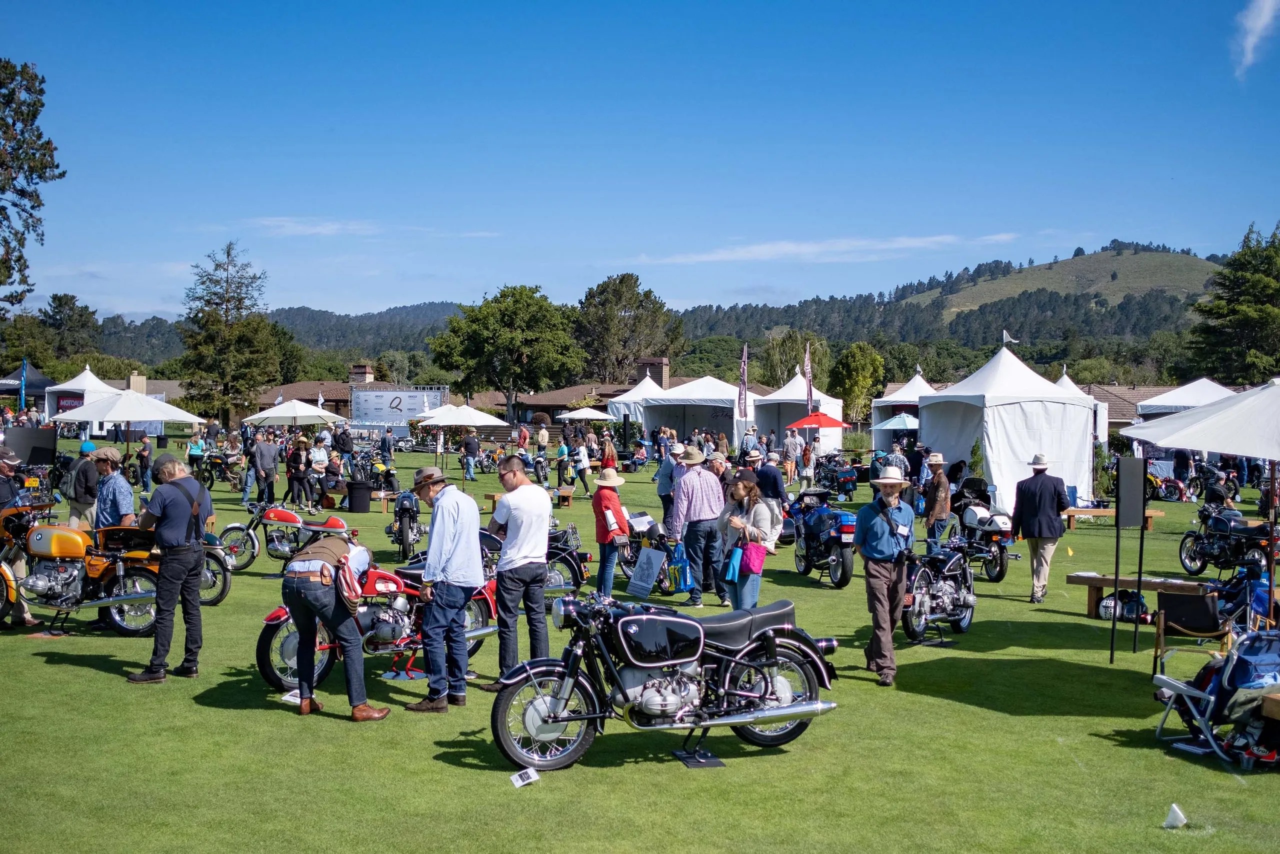 A view of the Quail motorcycle gathering