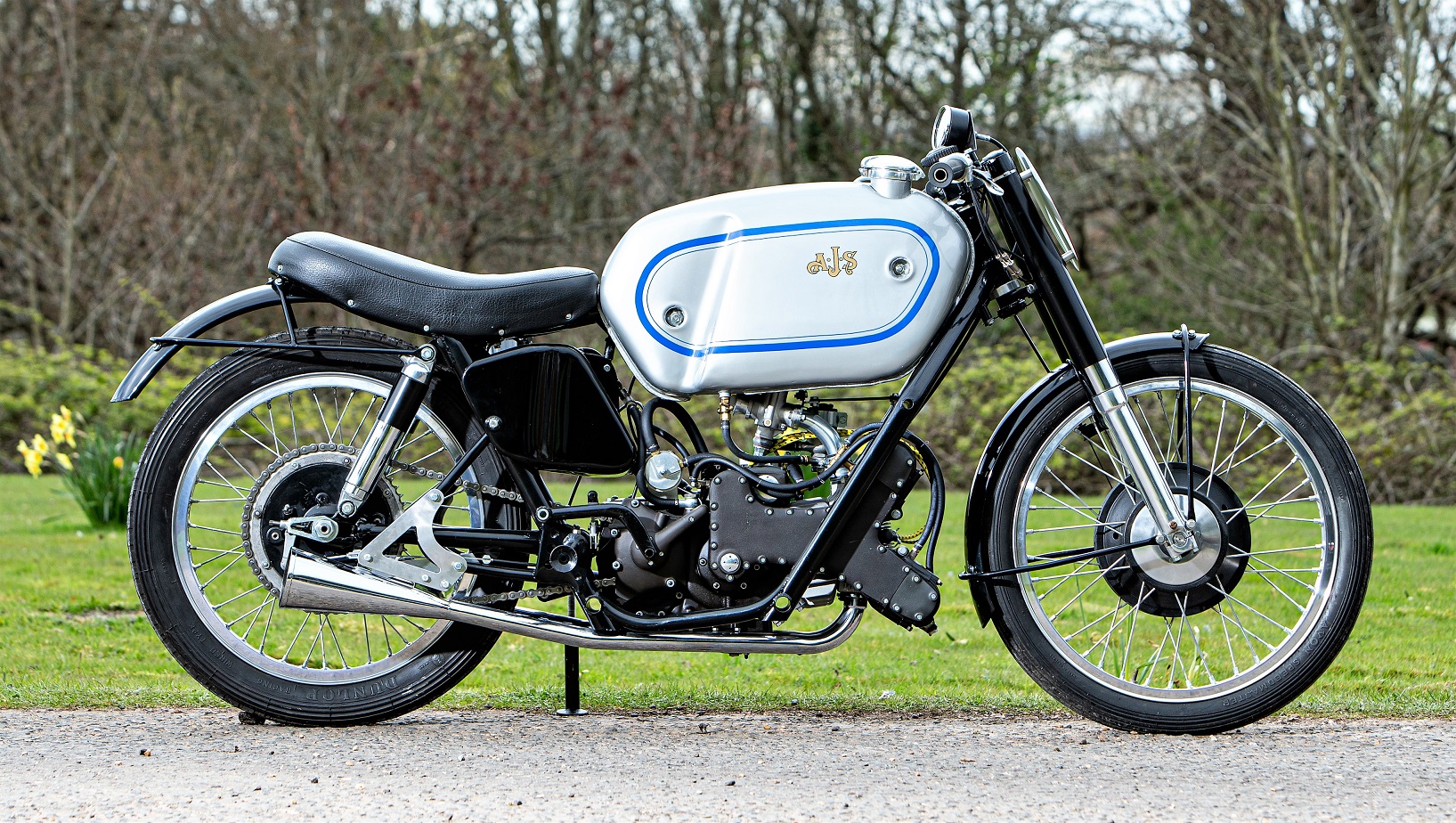 an 1940s AJS 497cc E90 'Porcupine' Grand Prix racing motorcycle