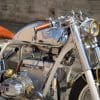 A view of the BMW SURVIVOR - Lord Drake Custom's newest cafe racer offering out if their shop in Spain