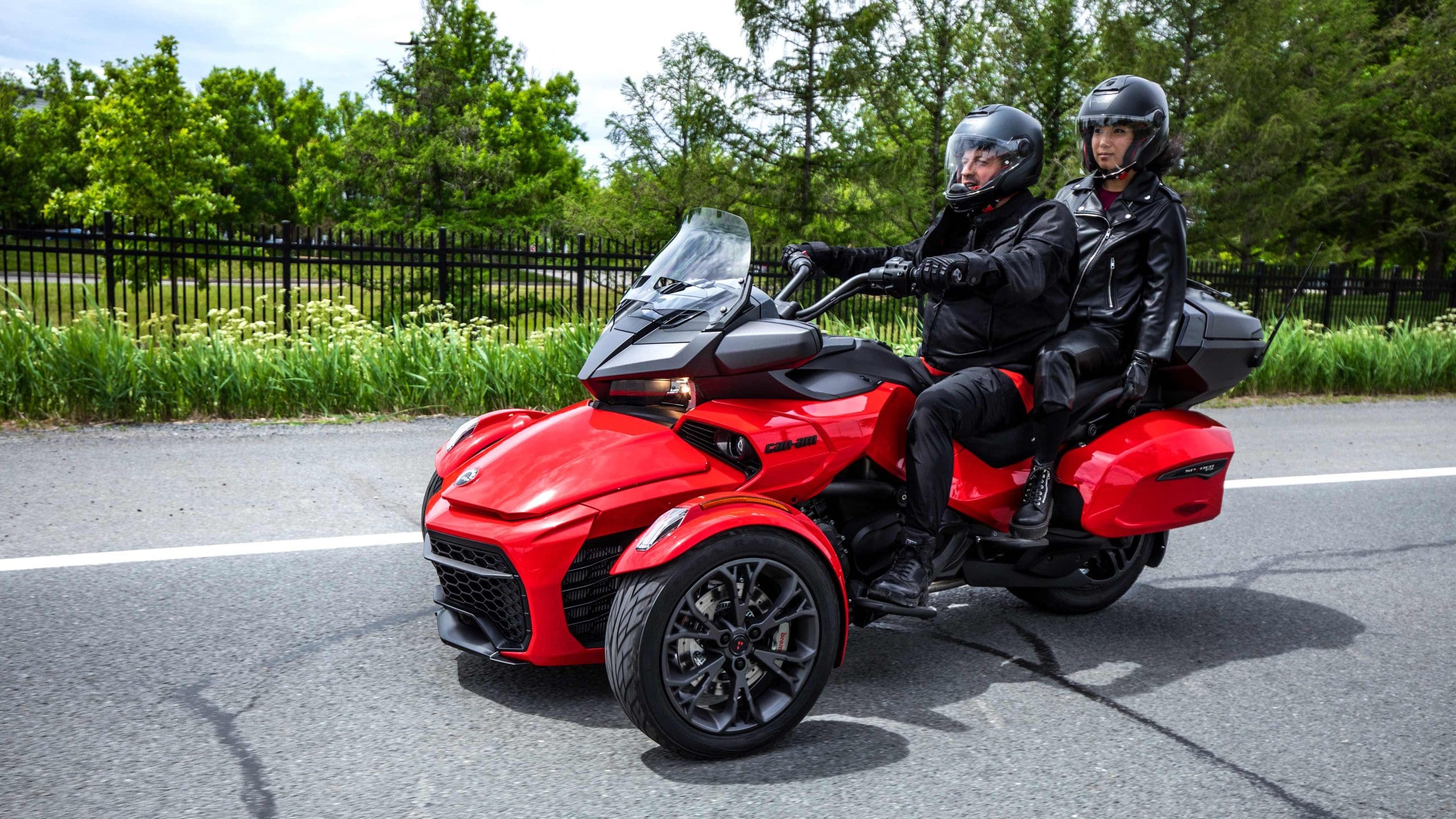 A view of the new Can Am lineup, including the Ryker and Spyder