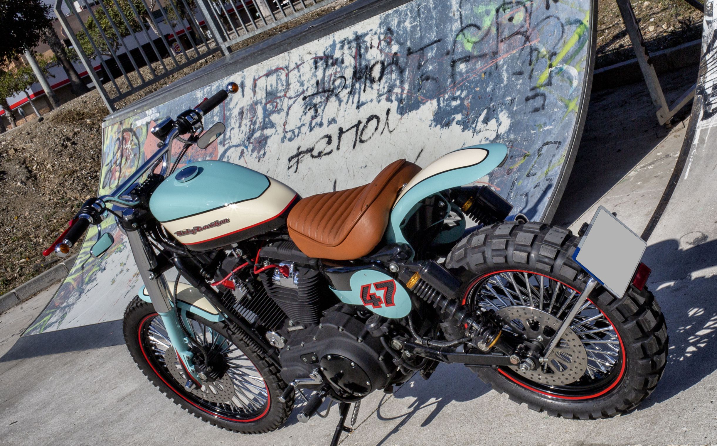 The all-new SOULBREAKER 47 - a rad street tracker-style scrambler with retro harley tones courtesy of Lord Drake Customs