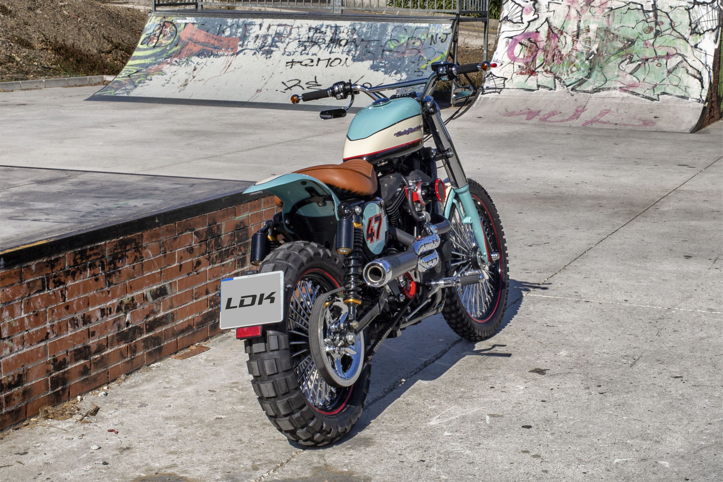 The all-new SOULBREAKER 47 - a rad street tracker-style scrambler with retro harley tones courtesy of Lord Drake Customs