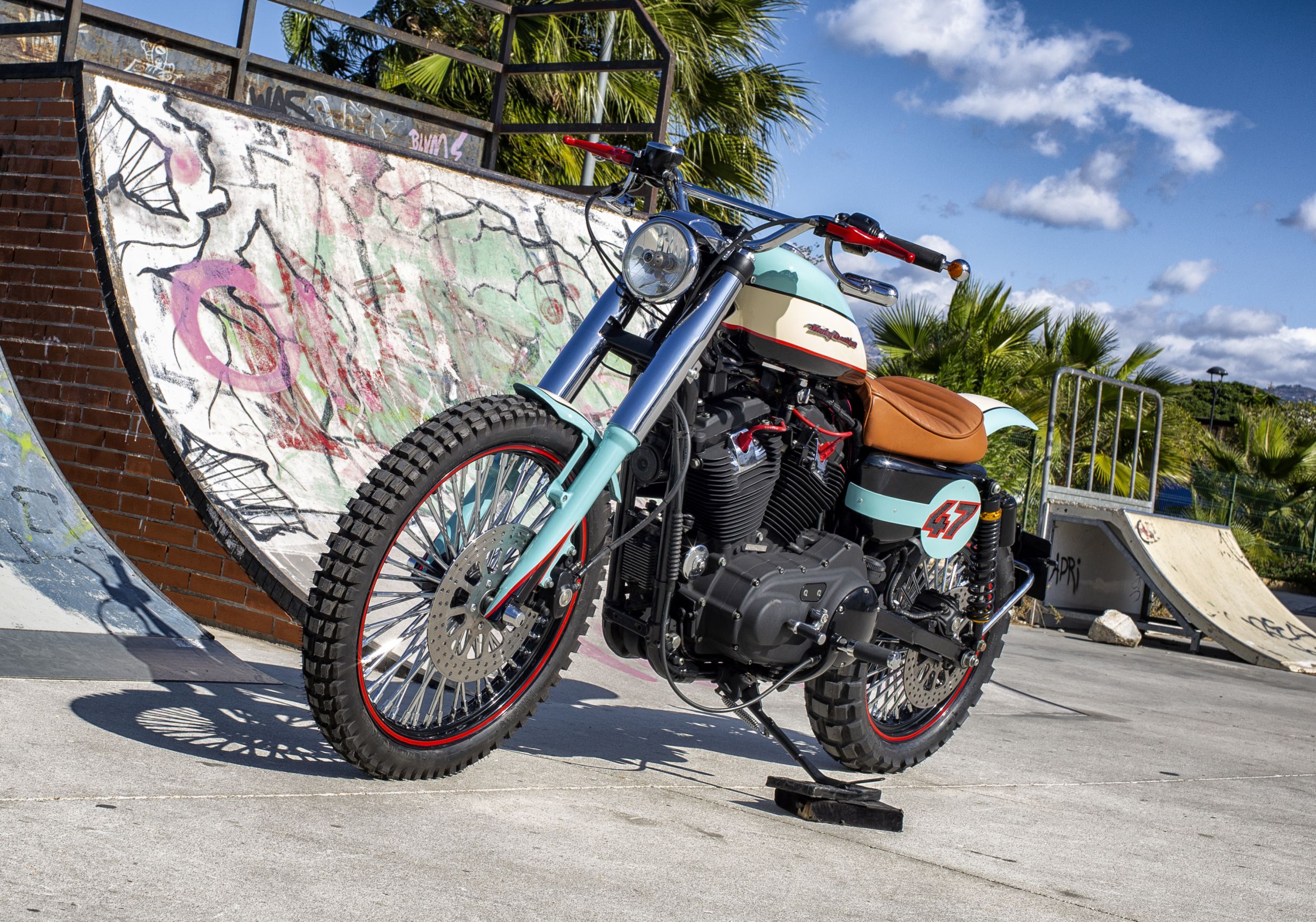 The all-new SOULBREAKER 47 - a rad street tracker-style scrambler with retro harley tones courtesy of Lord Drake Customs