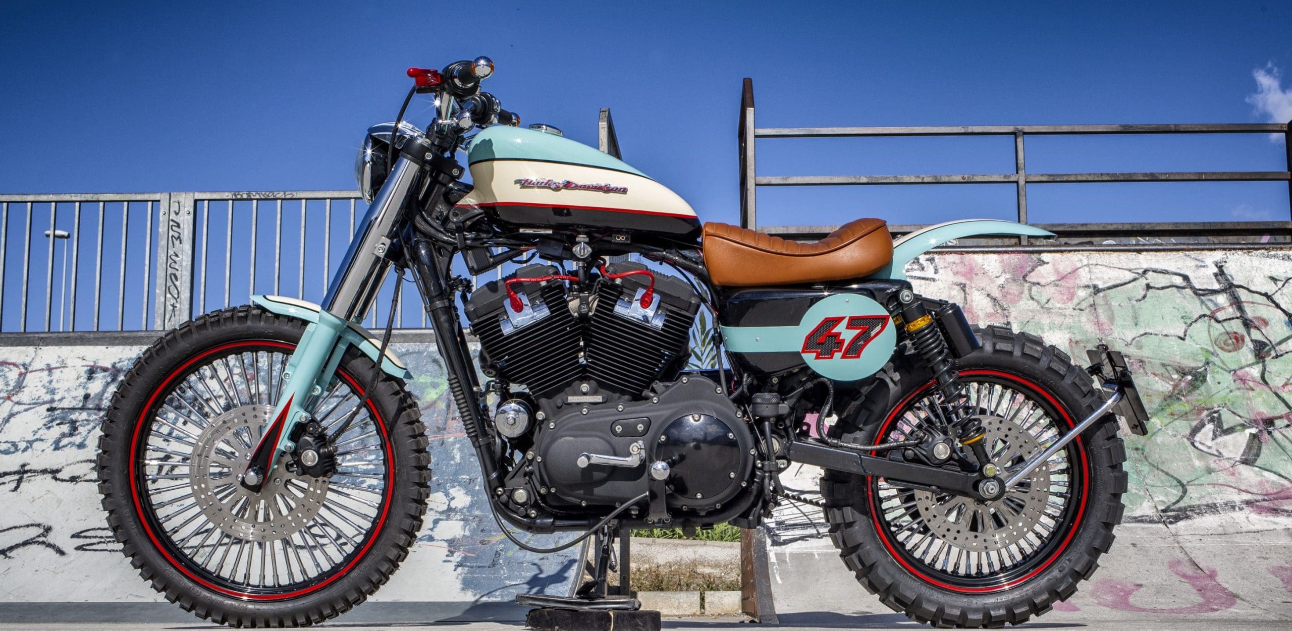 The all-new SOULBREAKER 47 - a rad street tracker-style scrambler with retro harley tones courtesy of Lord Drake Customs