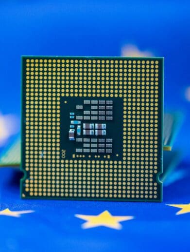 Image of a semiconductor chip
