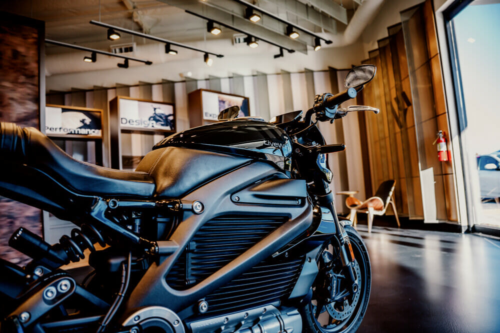 A view of the experience centre devoted to the LiveWire One