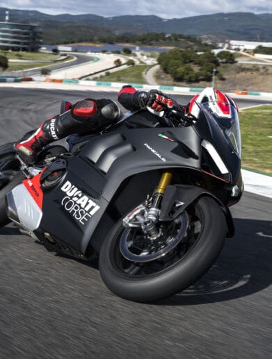 A view of the bike revealed as a part of the ninth episode of the Ducati World Premiere series - the Panigale V4 SP2