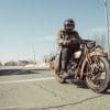 A view of the all-new 1929 Indian Four that features an electric powertrain