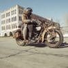 A view of the all-new 1929 Indian Four that features an electric powertrain