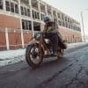 A view of the all-new 1929 Indian Four that features an electric powertrain