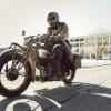 A view of the all-new 1929 Indian Four that features an electric powertrain