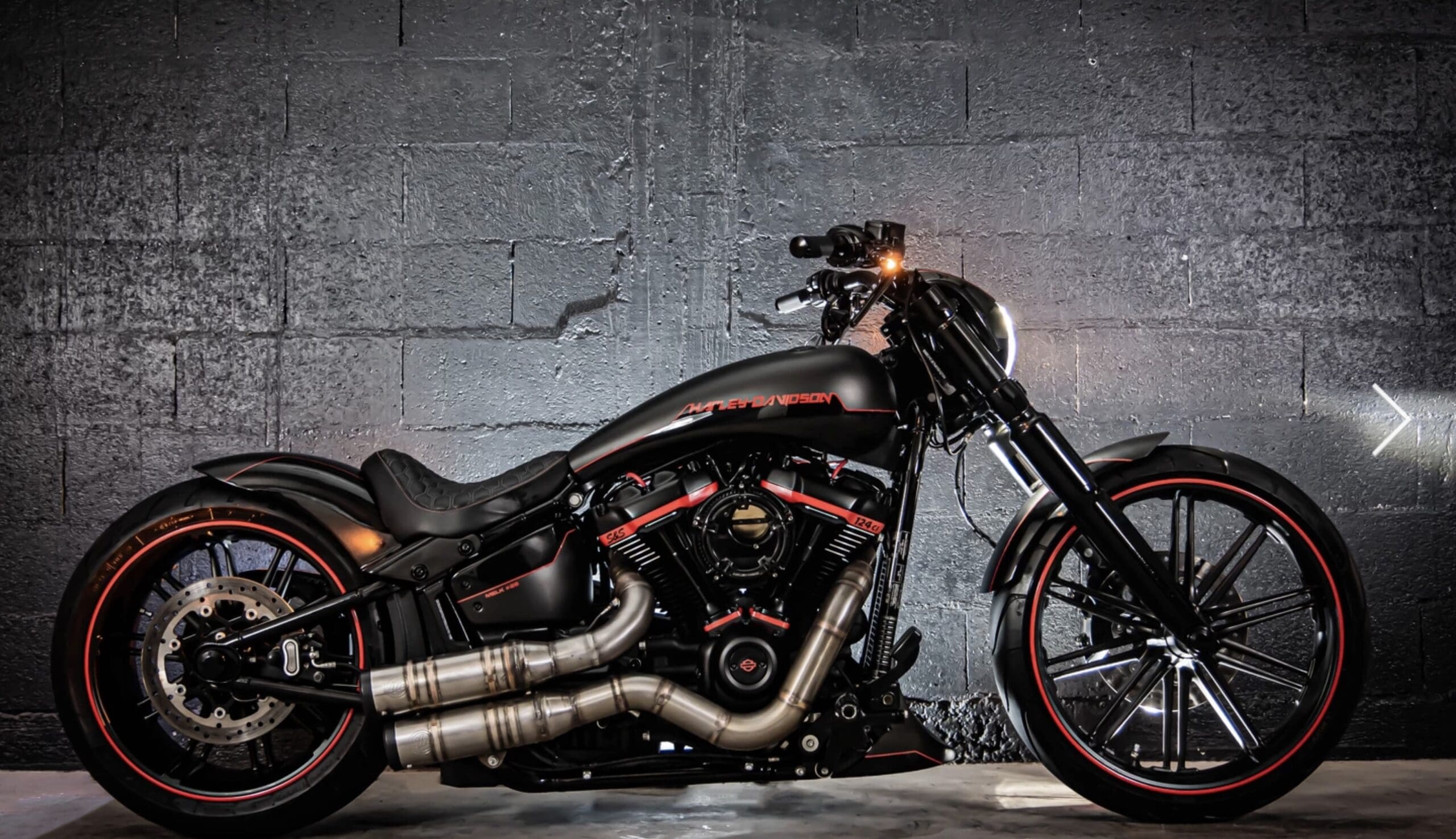 Custom Eye Candy A FerrariStyled HarleyDavidson Breakout from MELK