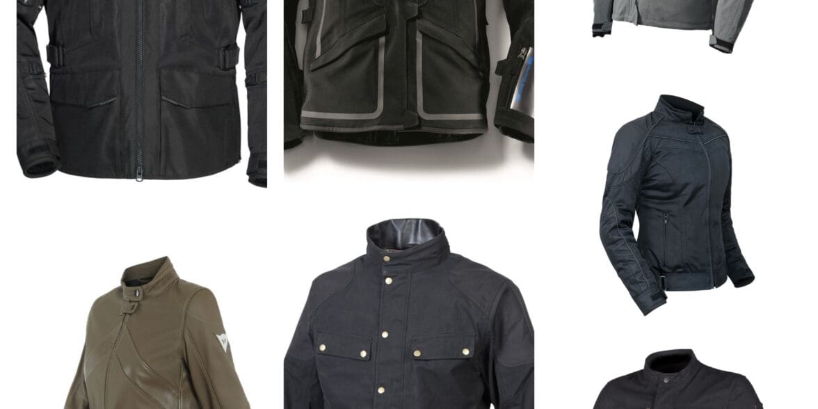 Collage of ADV/Touring jackets over 50 percent off for RevZilla deal of the week