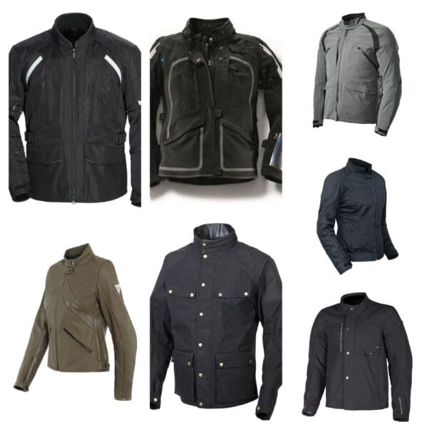 Collage of ADV/Touring jackets over 50 percent off for RevZilla deal of the week