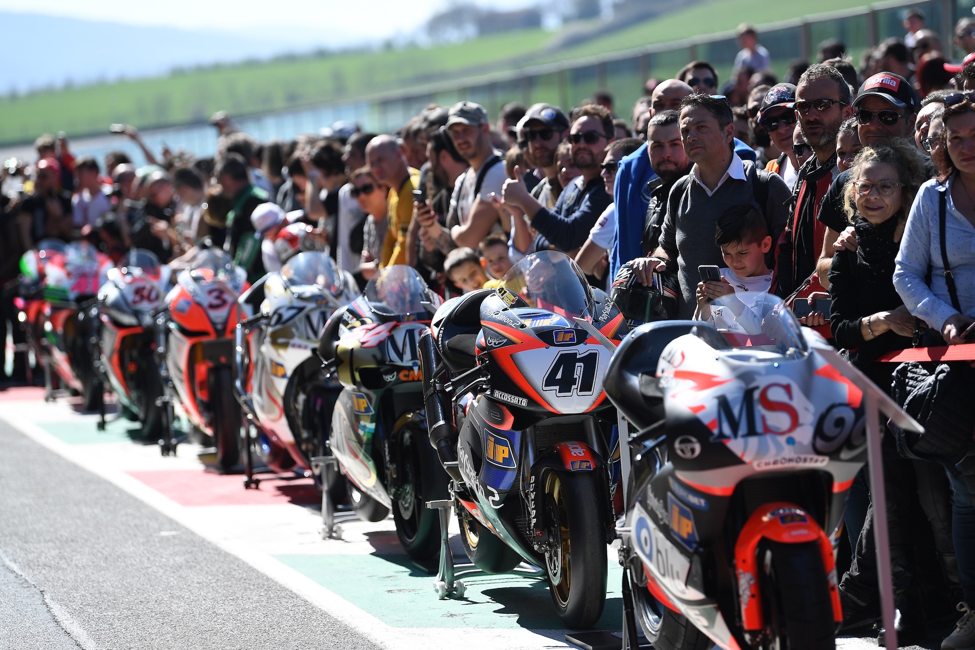A view of the Aprilia Racing Days countdown, which includes free access to the misano world circuit
