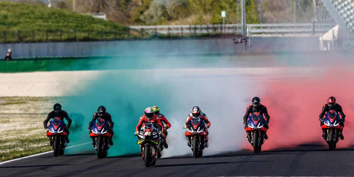 A view of the Aprilia Racing Days countdown, which includes free access to the misano world circuit