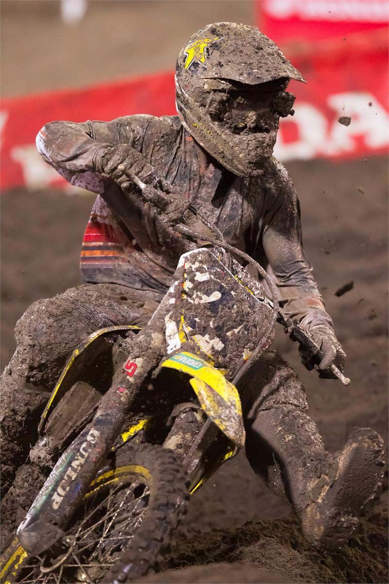 A view of a motocross racer