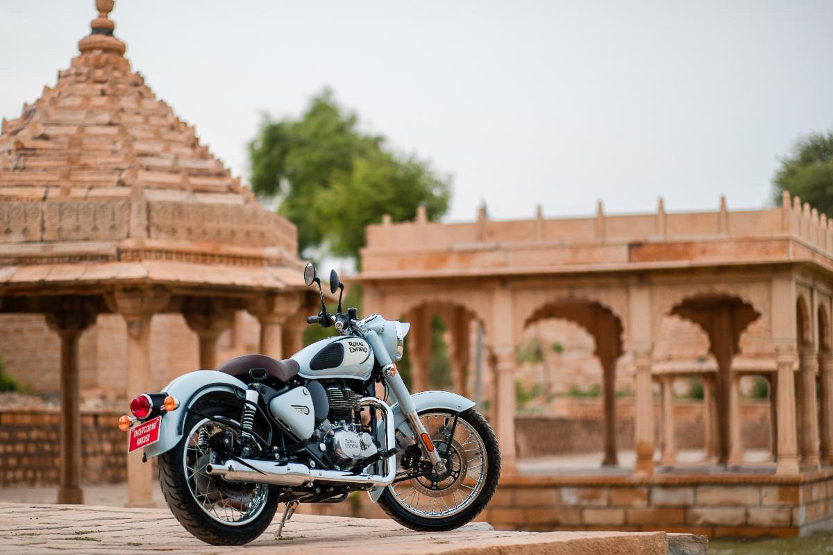 A view of the Royal Enfield Classic 350