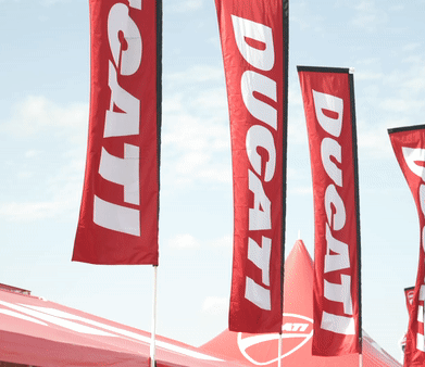 A view of the upcoming Ducati Island Experience at COTA MotoGP