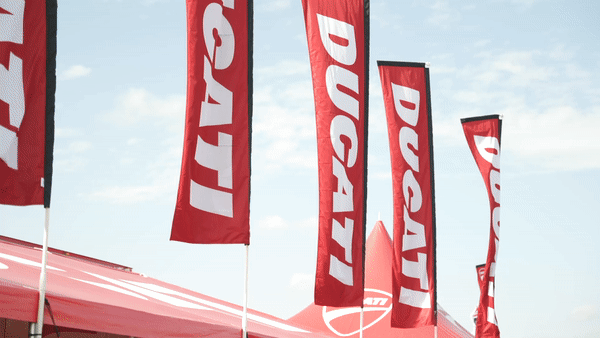 A view of the upcoming Ducati Island Experience at COTA MotoGP