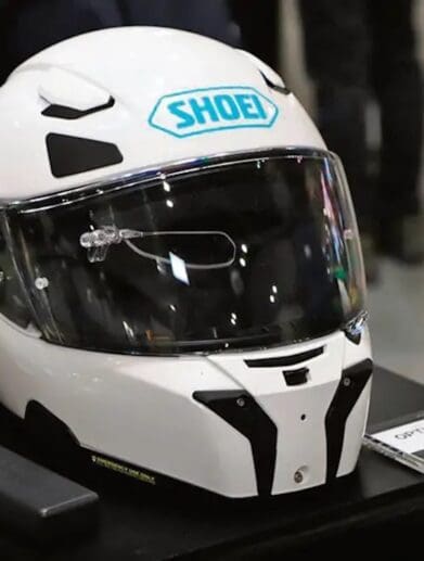 the Shoei Opticson helmet as showed at the recent Osaka and Tokyo motorcycle shows