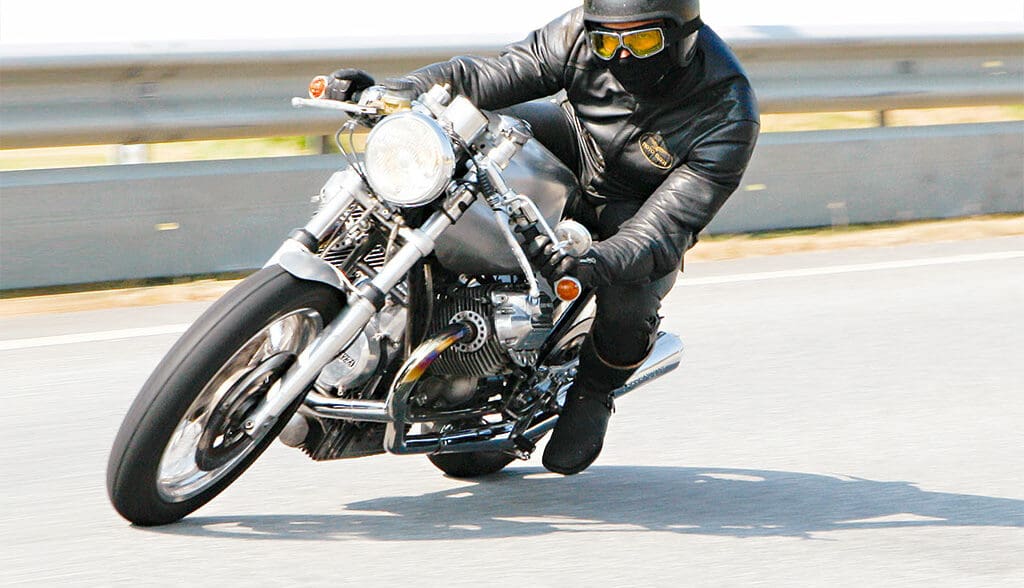 A view of classic and heritage motorcycles
