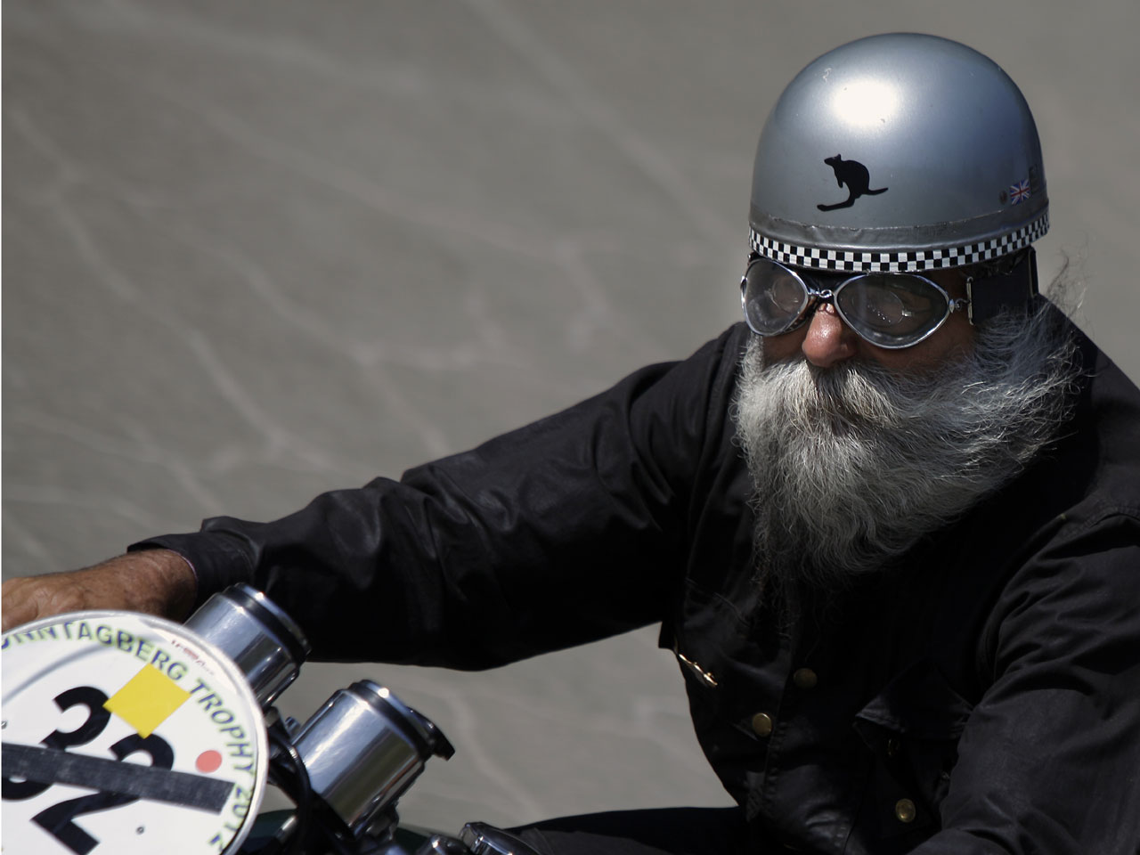 An old flat track racer