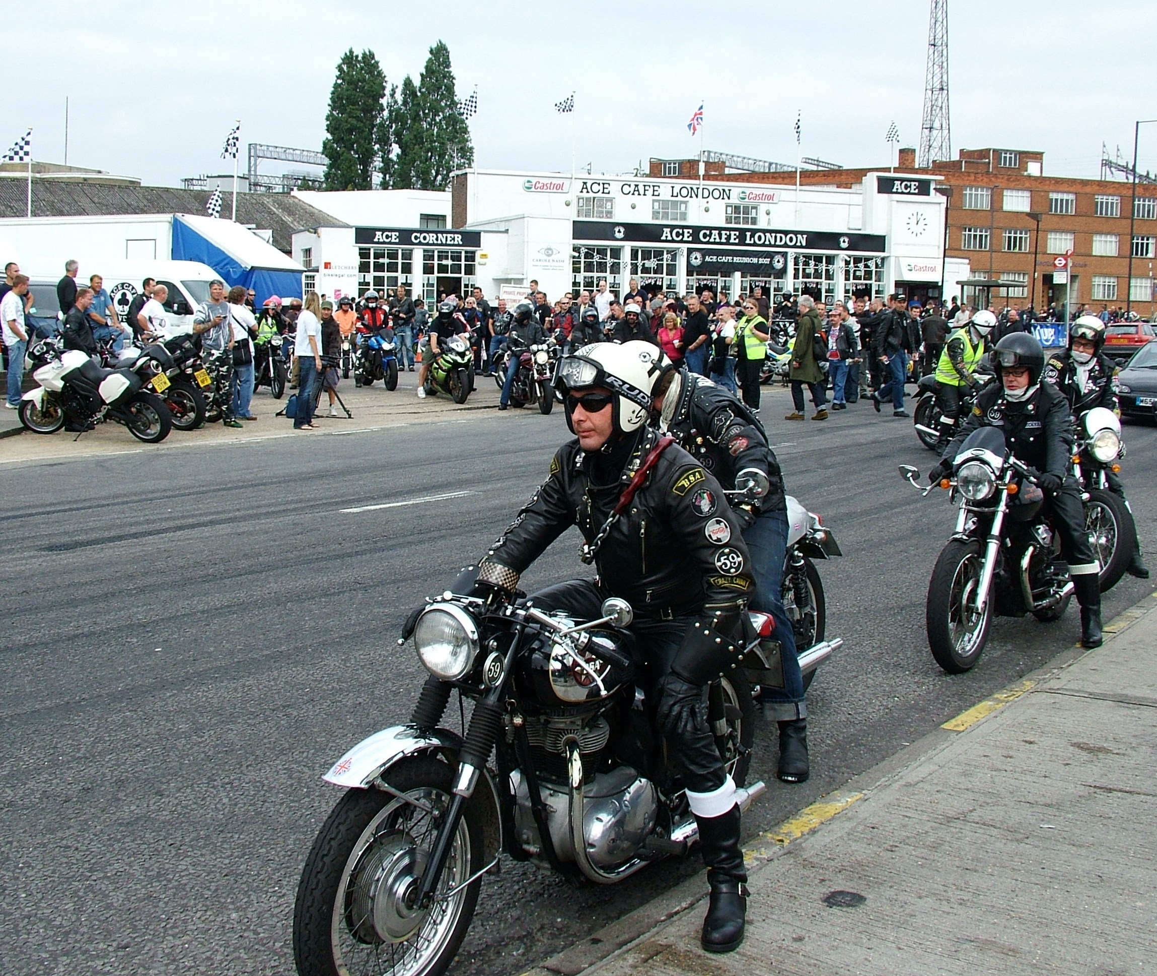 A view of classic and heritage motorcycles