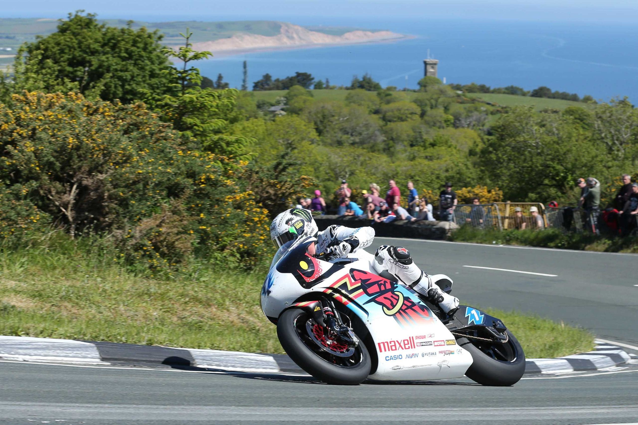 A view of motorcyclists on the Isle of Man TT race as John McGuiness takes viewers on a tour of the first half of the circuit