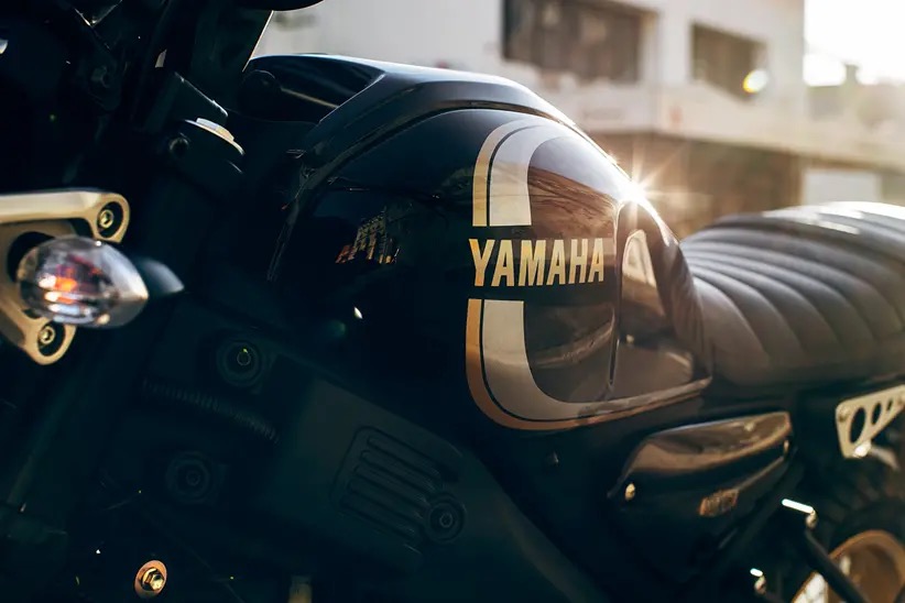 A view of the XSR125 Legacy Edition, which will be available in the UK starting next June