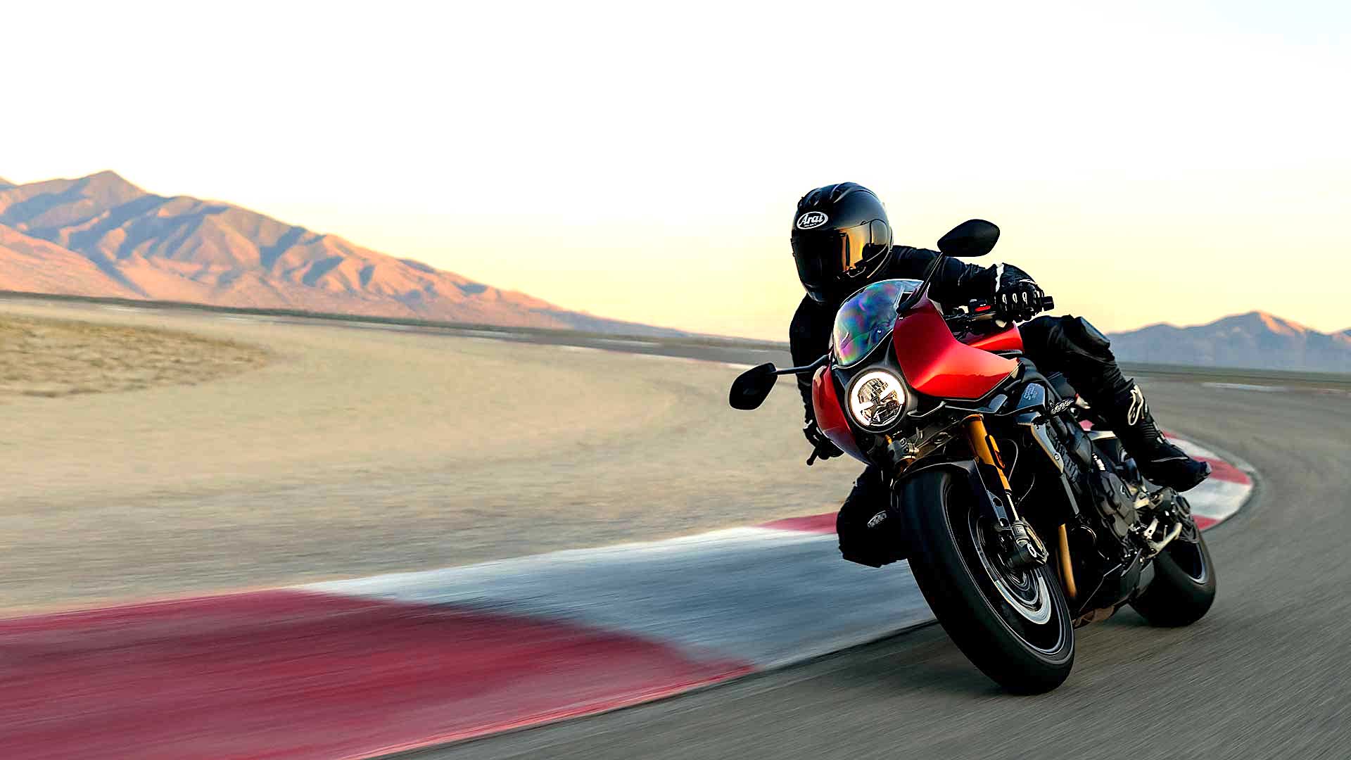 A view of the Triumph Speed Triple RR and RS that are affected in a recall involving a loose disc brake