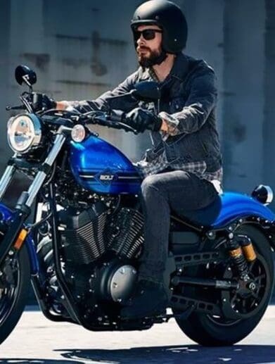 A view of Yamaha motorcycles to show potential visuals for new motorcycles that will eventually take biofuel