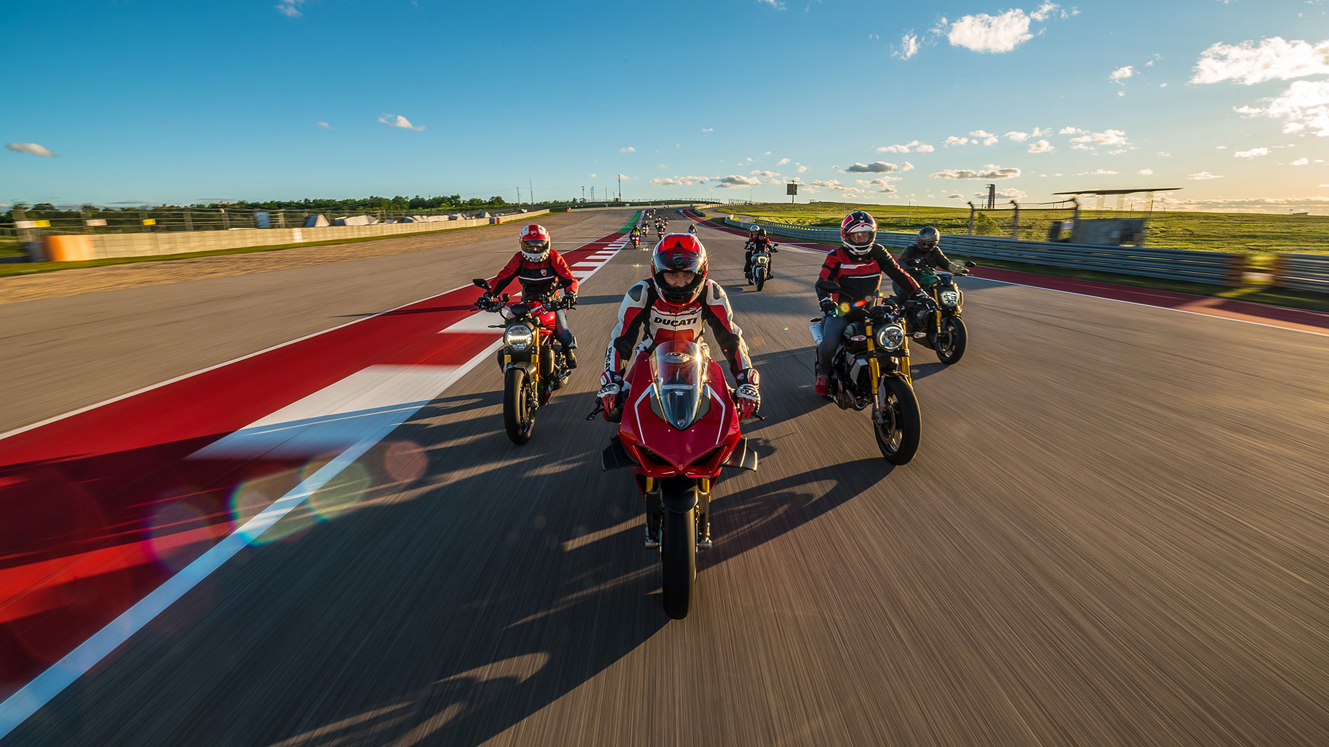 A view of the upcoming Ducati Island Experience at COTA MotoGP