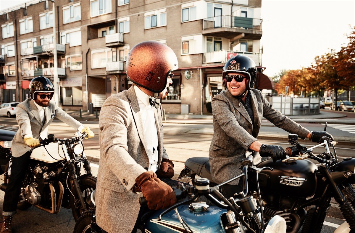 A view of the riders connected to the Distinguished Gentlleman's Ride, as well as relevant adverts related to the same from a recent press release from The Distinguished Gentleman's Ride