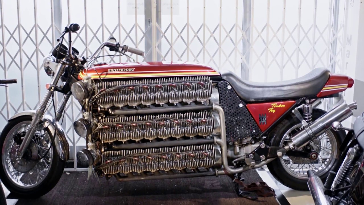 A motorcycle with 48 cylinders called the tinker toy