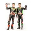 A view of the Insta360 camera offerings for 2022 WorldSBK's KRT, with Jonathan Rea and Alex Lowes filling the roles of brand ambassador.